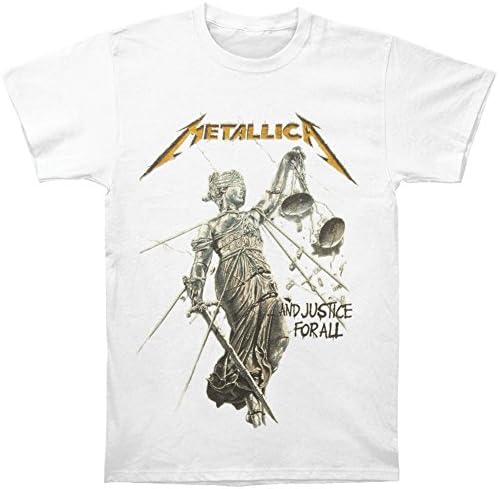 T-SHIRT METALLICA JUSTICE WHITE MET1446BR (M) – foto 1