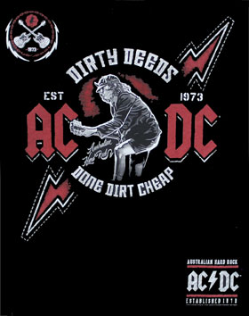 T-SHIRT AC DC AUSTRALIAN HARD ROCK ACD31917LB (S) – foto 2