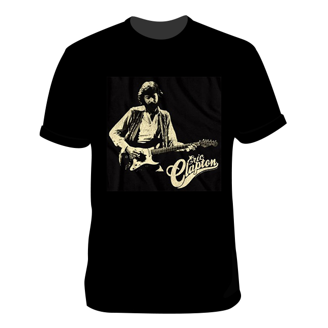 T-SHIRT ERIC CLAPTON CLAPTON WITH GUITAR CLAP504AM (M)