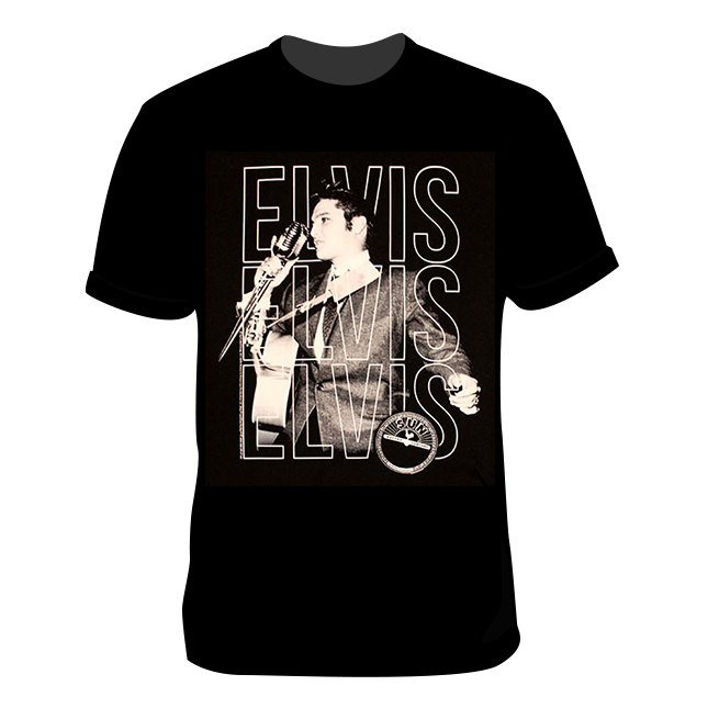 T-SHIRT ELVIS PRESLEY SUN RECORDS SUNE503AM (L)