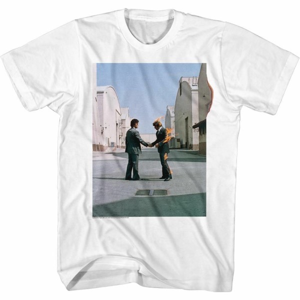 T-SHIRT PINK FLOYD FIRE WHITE GUY PF503AM (XL) – foto 1