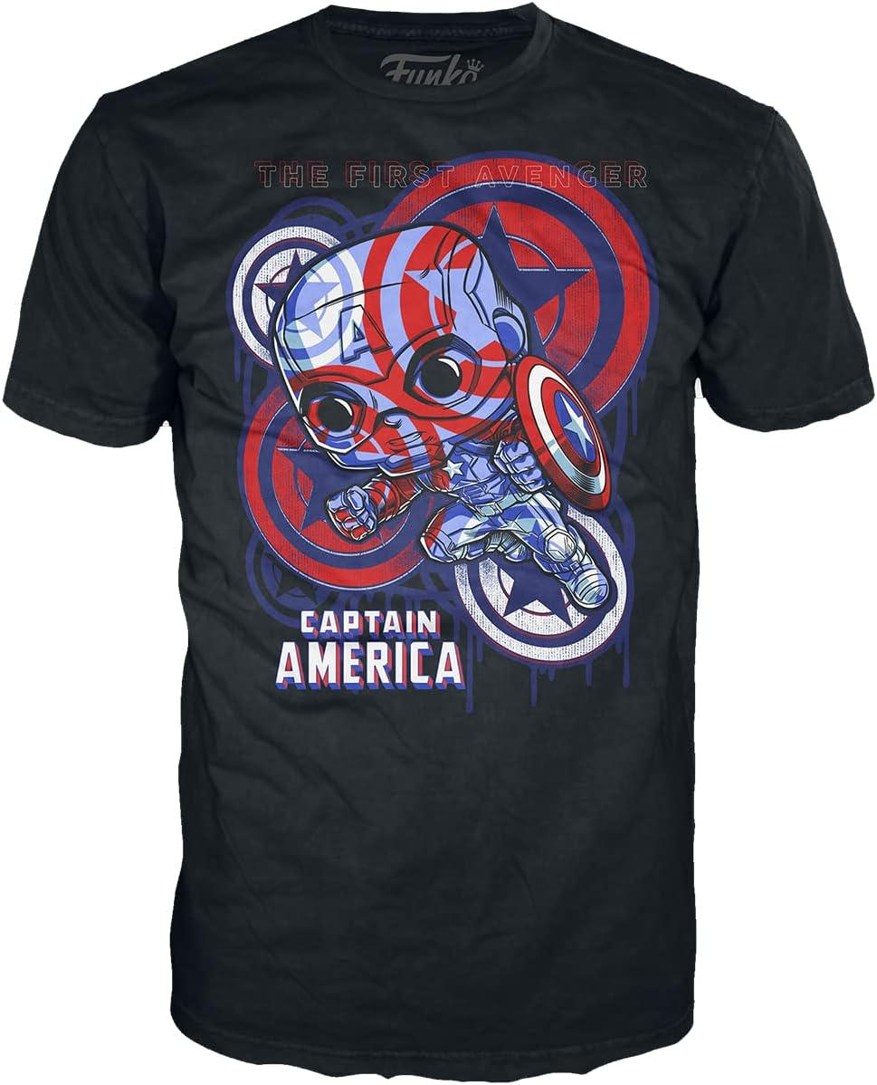T-SHIRT POP CAPTAIN AMERICA (BUNDLE) 2907 (S)