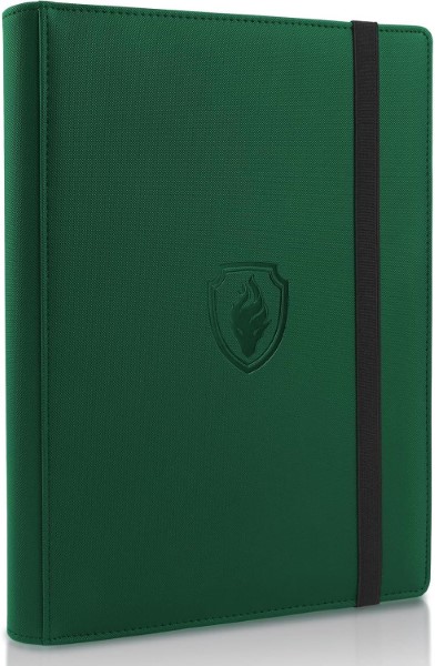 ESTUCHE TARJETAS POKEMON FABMAKER 9 POCKET 360 CARDS STRAP DARK GREEN