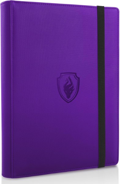 ESTUCHE TARJETAS POKEMON FABMAKER 9 POCKET 360 CARDS STRAP MORADO