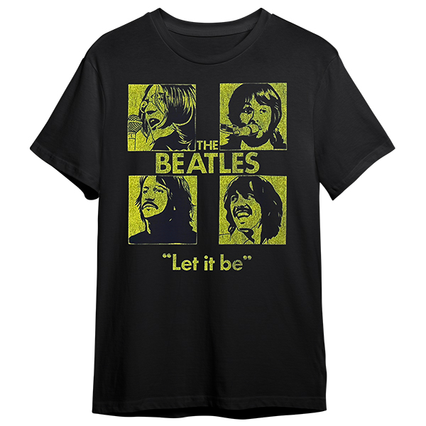 T-SHIRT THE BEATLES NEW LET IT BE BEA0100MGT (L) – foto 1