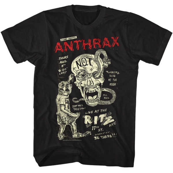 T-SHIRT ANTHRAX LIVE AT RITZ ATX511AM (M)
