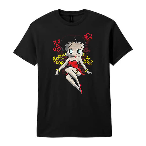 T-SHIRT BETTY BOOP JUMBO WALL BET0328MGT (XL) – foto 1