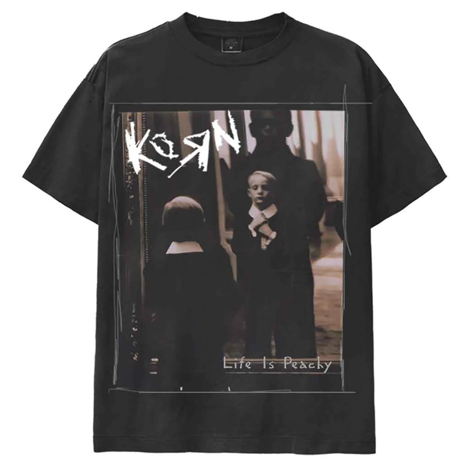 T-SHIRT KORN LIFE IS PEACHY KOR1005HF (S) – foto 1