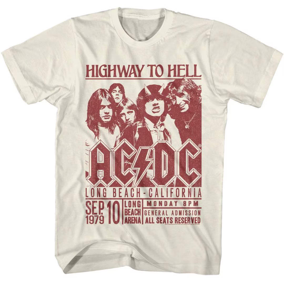 T-SHIRT AC DC LONG BEACH CA ACDC5197AM (L) – foto 1