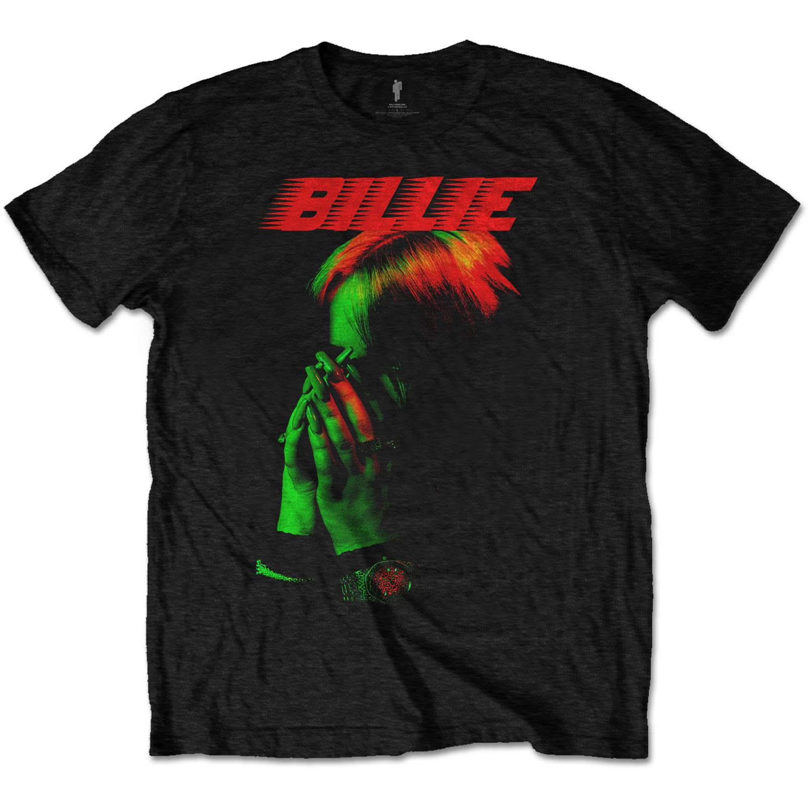 T-SHIRT BILLIE EILISH HANDS FACE BILLIETS17MB (L) – foto 1
