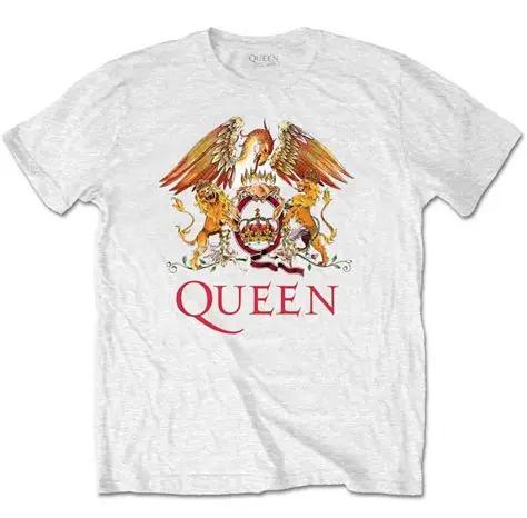 T-SHIRT QUEEN CLASSIC CREST WHITE (S) – foto 1